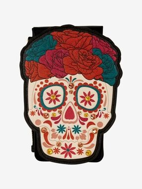 Loungefly Dia De Los Muertos Day Of The Dead Sugar Skull Cardholder Wallet